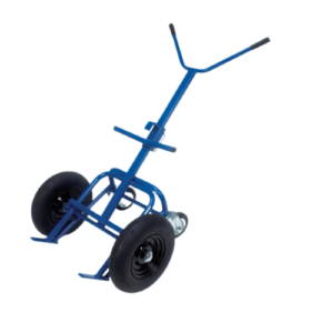 Mid Clamp Drum Handling Trolley With 410mm Pneumatic Tyre