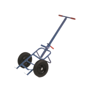 Low Clamp  Large Drum Handling Trolley With 355mm Solid Rubber Tyre