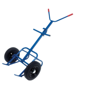 High Clamp Small Drum Handling Trolley With 355mm Solid Rubber Tyre